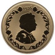 1 Crown - Elizabeth II Silhouettes - Fourth Portrait, United Kingdom, 2021 reverse image