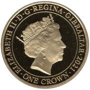 1 Crown - Elizabeth II Silhouettes - Fifth Portrait obverse image