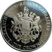 1 Crown - Elizabeth II Elvis Presley - Heartbreak Hotel obverse image