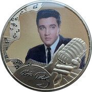 1 Crown - Elizabeth II Elvis Presley - Heartbreak Hotel, United Kingdom, 2021 reverse image