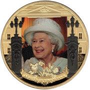 1 Crown - Elizabeth II Her Smile, United Kingdom, 2021 reverse image