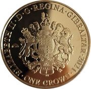 1 Crown - Elizabeth II The Humanitarian obverse image