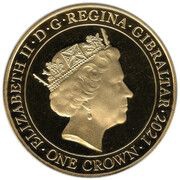 1 Crown - Elizabeth II Strength & Stay - Seven Decades of Devotion obverse image