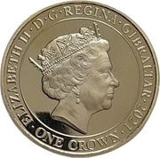 1 Crown - Elizabeth II The People's War - The Children obverse image