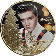 1 Crown - Elizabeth II Elvis Presley; Blue Christmas, United Kingdom, 2022 reverse image