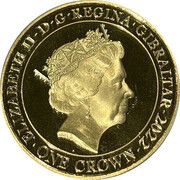 1 Crown - Elizabeth II HM Queen Elizabeth Platinum Jubilee “A Constant” obverse image