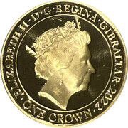 1 crown - Elizabeth II HM Queen Elizabeth Platinum Jubilee “A Lifetime of Duty” obverse image
