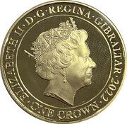 1 crown - Elizabeth II HM Queen Elizabeth Platinum Jubilee “A lifetime of Service” obverse image
