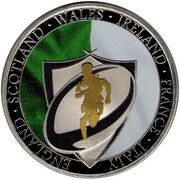 1 Crown - Charles III Rugby Six Nations 2023; Ireland, United Kingdom, 2023 reverse image
