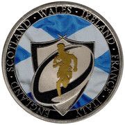 1 Crown - Charles III Rugby Six Nations 2023; Scotland, United Kingdom, 2023 reverse image