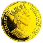 2 Crowns - Elizabeth II Japanese Royal Wedding - Peacocks in profil obverse image