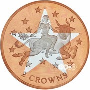 2 Crowns - Elizabeth II First anniversary of the Euro reverse image