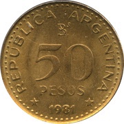 50 Pesos magnetic obverse image
