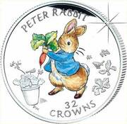 32 Crowns - Elizabeth II Peter Rabbit, United Kingdom, 2003 reverse image