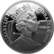 2.8 ECUs - Elizabeth II Nelson and HMS Victory obverse image