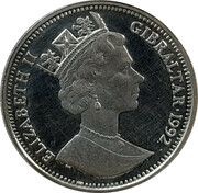 14 ECUs / 10 Pounds - Elizabeth II Knight obverse image