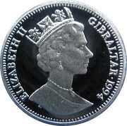 14 ECUs - Elizabeth II Eurotunnel obverse image