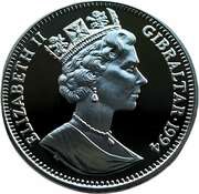 14 ECUs - Elizabeth II Parthenon and Brandenburg Gate obverse image