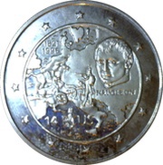 14 ECUs - Elizabeth II Napoleon, United Kingdom, 1996 reverse image