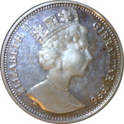 14 ECUs - Elizabeth II Leaning Tower - Irish Harp obverse image