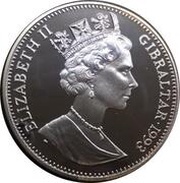 21 ECUs Eurotunnel obverse image