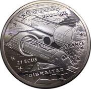 21 ECUs Eurotunnel, United Kingdom, 1993 reverse image