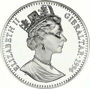 21 ECUs - Elizabeth II Eurotunnel obverse image