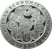 21 ECUs - Elizabeth II EEC, United Kingdom, 1993 reverse image