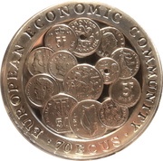 70 ECUs - Elizabeth II EEC - European Union Currencies, United Kingdom, 1993 reverse image