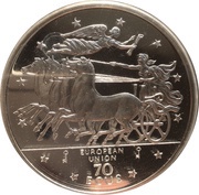 70 ECUs - Elizabeth II EEC - European Union, United Kingdom, 1994 reverse image