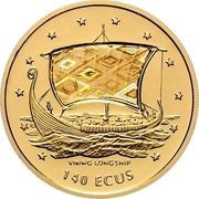 140 ECUs - Elizabeth II Viking Longship, United Kingdom, 1996 reverse image
