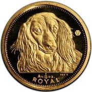 1⁄25 Royal - Elizabeth II Long-haired Dachshund reverse image