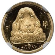 ⅒ Royal - Elizabeth II Cocker Spaniel, United Kingdom, 1992 reverse image