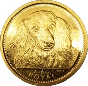 ⅒ Royal - Elizabeth II Long Haired Dachshund, United Kingdom, 1993 reverse image