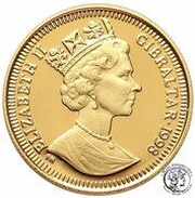 ⅒ Royal - Elizabeth II Kissing Cherubs obverse image