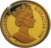 ⅕ Royal - Elizabeth II 4 Cherub Angels; Gold obverse image