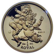 ⅕ Royal - Elizabeth II Cherubs, United Kingdom, 2000 reverse image