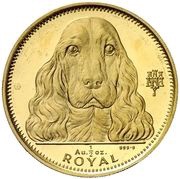 ½ Royal - Elizabeth II Cocker Spaniel, United Kingdom, 1992 reverse image