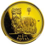 ½ Royal - Elizabeth II Yorkshire Terrier, United Kingdom, 1997 reverse image