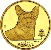 1 Royal - Elizabeth II Corgi, United Kingdom, 1991 reverse image