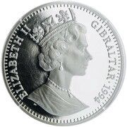 1 Royal - Elizabeth II Pekingese Dog; Silver Proof obverse image