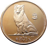 1 Royal - Elizabeth II Collie; Silver Proof reverse image