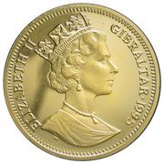 1 Royal - Elizabeth II Collie; Gold obverse image