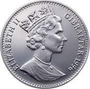 1 Royal - Elizabeth II Bulldog; Silver Proof obverse image
