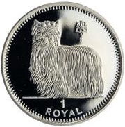 1 Royal - Elizabeth II Yorkshire Terrier, United Kingdom, 1997 reverse image