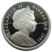 1 Royal - Elizabeth II Two Cherubs; Silver Proof obverse image