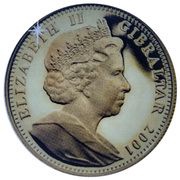 1 Royal - Elizabeth II Two Cherubs; Gold obverse image