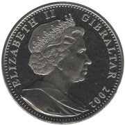 1 Royal - Elizabeth II Two cherubs shooting arrows obverse image