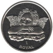 1 Royal - Elizabeth II Cherub with crossed arms, United Kingdom, 2003 reverse image
