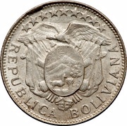 ½ Boliviano / 50 Centavos obverse image